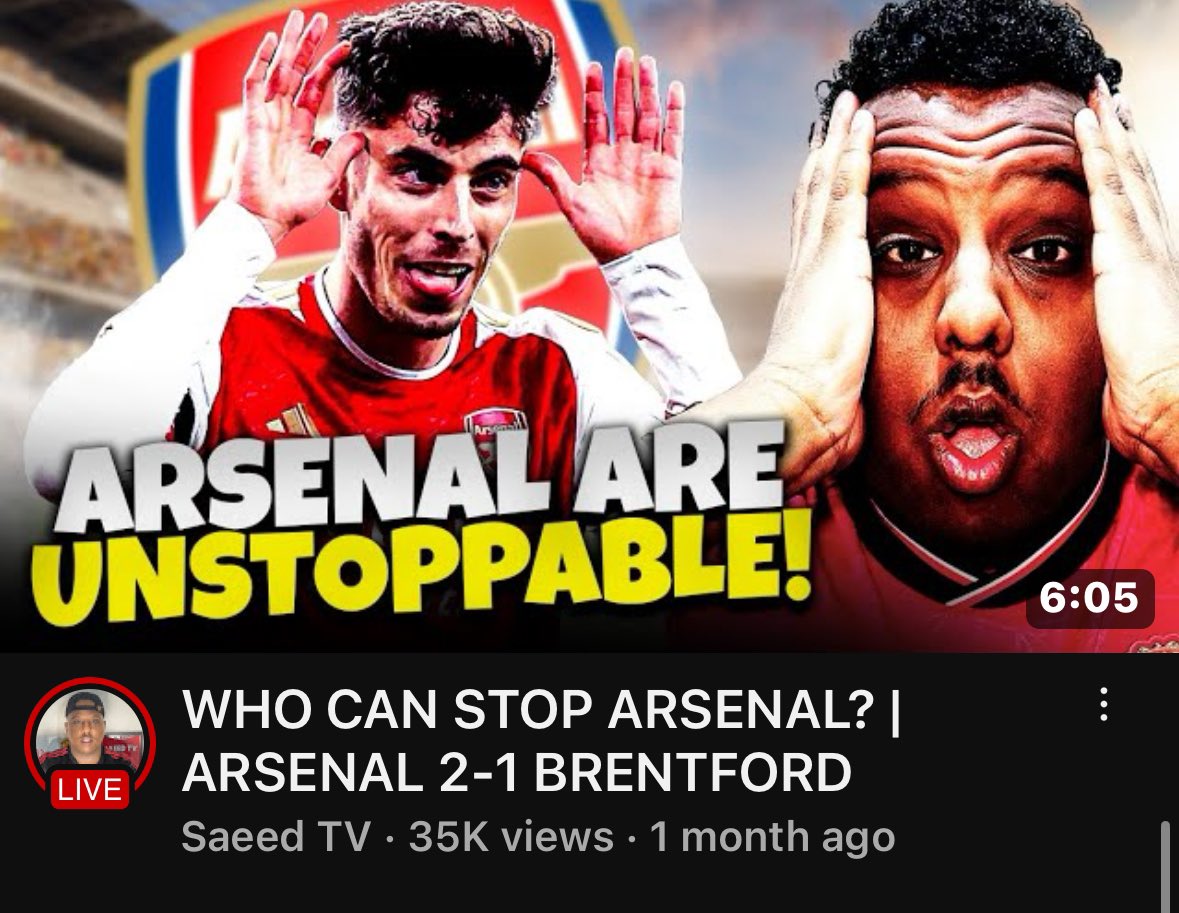 Why’s your mouth open in every thumbnail about Arsenal bro? Now you’re off your knees comparing us to Tottenham? 😂 City are about to finish above you for the 11th season in a row brother, focus!