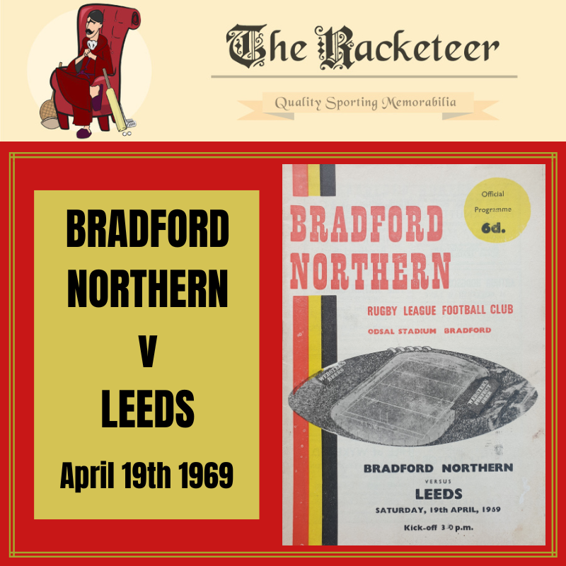 A final #FlashbackFriday as #BradfordNorthern hosted #Leeds at #OdsalStadium - #OnThisDay in 1969

#RugbyLeague #rugbyprogrammes @BradfordBullsRL @leedsrhinos 

the-racketeer.co.uk/bradford-home-…