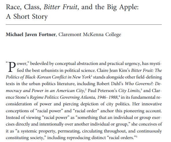 PolityalsBeruf's tweet image. #NowOut: @ProfFortner argues that Kim’s research uncovers the importance of class and economics, but he suggests she might have pursued these dimensions of power in contemporary urban politics more fully.
Read it here: 
journals.uchicago.edu/doi/10.1086/72…