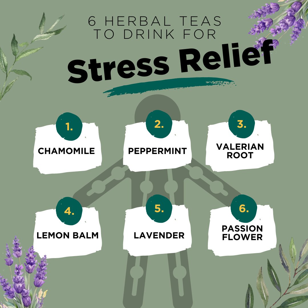 Looking for some great herbal teas to help relieve some stress? Here are 6 teas, that are proven to help you relax!
.
#Acupuncture #Acupressure #Moxibustion #Reiki #HerbalMedicine #Holistic #Medicalmassage #GuaSha #Healing #growth #harmony #peace #stressrelief #teas #herbaltea