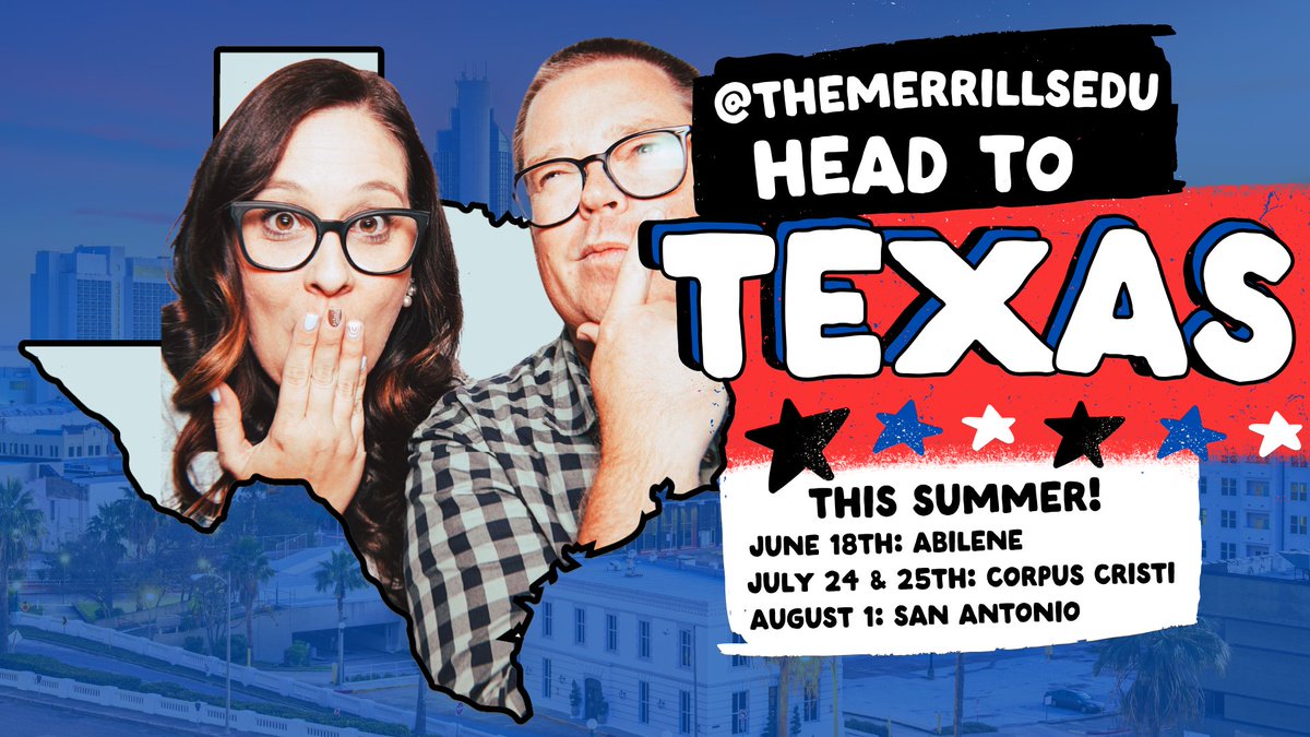 We heard that teachers and students in Texas are so bright, they outshine the Lone Star! 🌵 🌟🌵 So, we're visiting THREE TIMES this summer! 🤠 ✨June 18th: @R14TechBytes (Innovate EDU Tech Conference) ✨July 24 & 25th: @CCISD (Teach2Tech Conference) ✨Aug. 1st: Lackland ISD