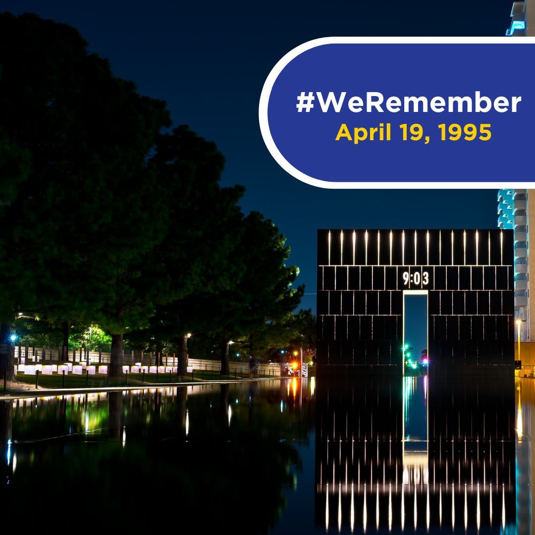 Today, #WeRemember. Our community was shaken by unthinkable tragedy on April 19, 1995, but we still see the strength of our community during that time echoing through our city today.