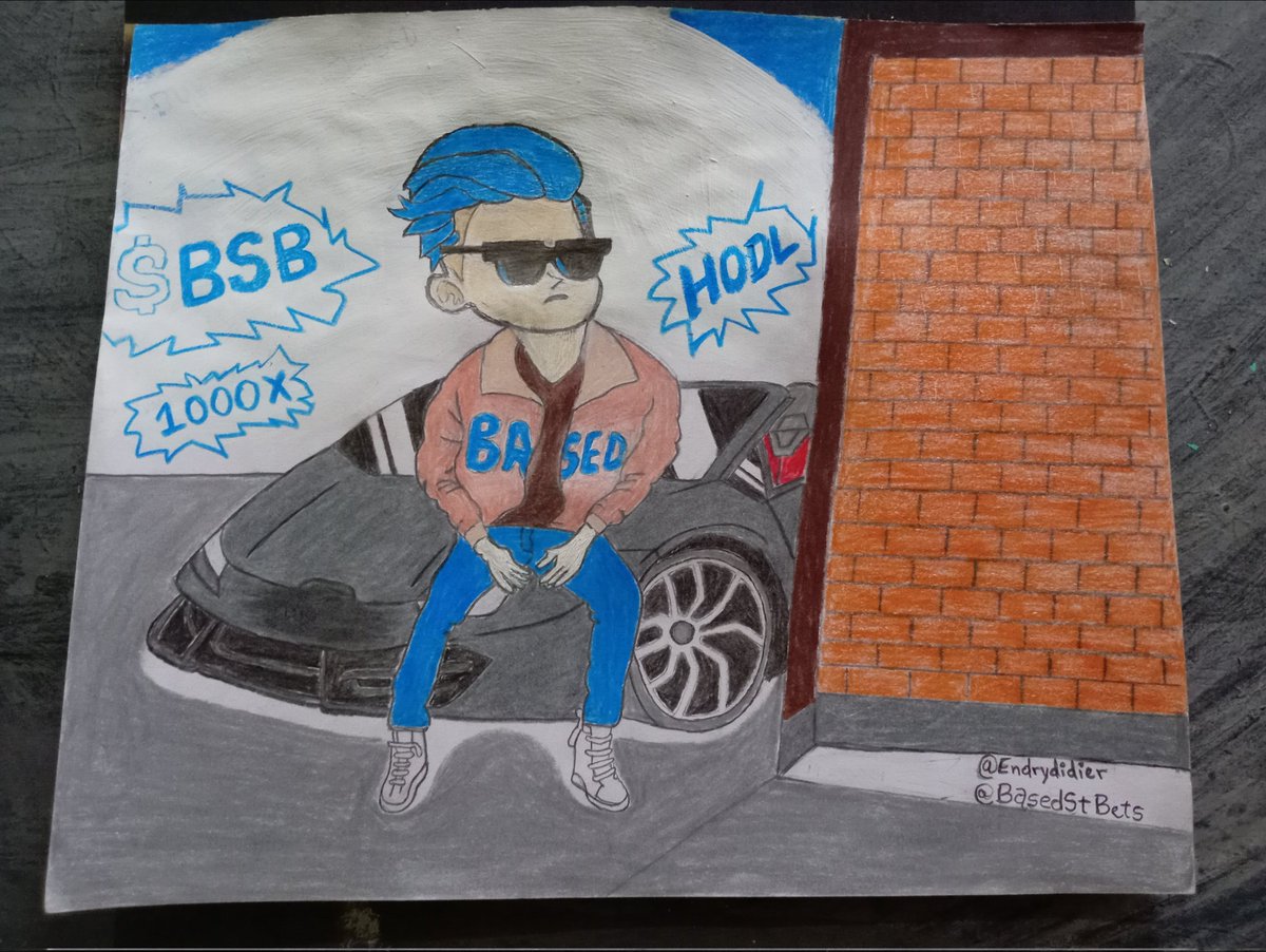@BasedStBets Here is my meme art, a great original drawing dedicated to this wonderful person, I hope the entire community likes it a lot. 🎨💯🔥🙏 #BasedStBets $BSB @BasedStBets