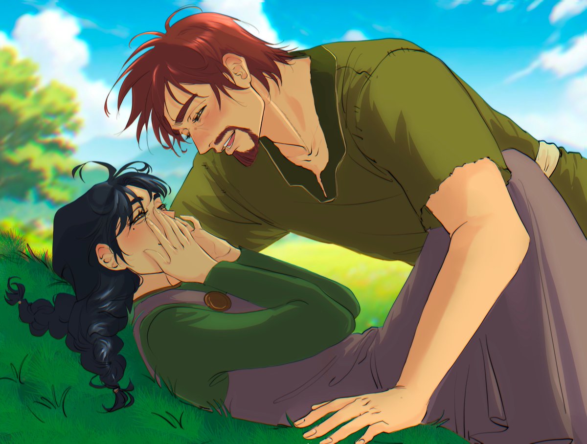 shouixeo's tweet photo. Once again @AnaiesSan blesses me a gorgeous c*mmission with these two 💕🥹 Einar and Shouko exchanging laughter and smiles.  The mixture of vibrant chuckles that just absolutely warm your soul! Thank you so much Ari 🫶

#VINLAND_SAGA #Ocxcanon https://t.co/VqZ7kCwdZ4