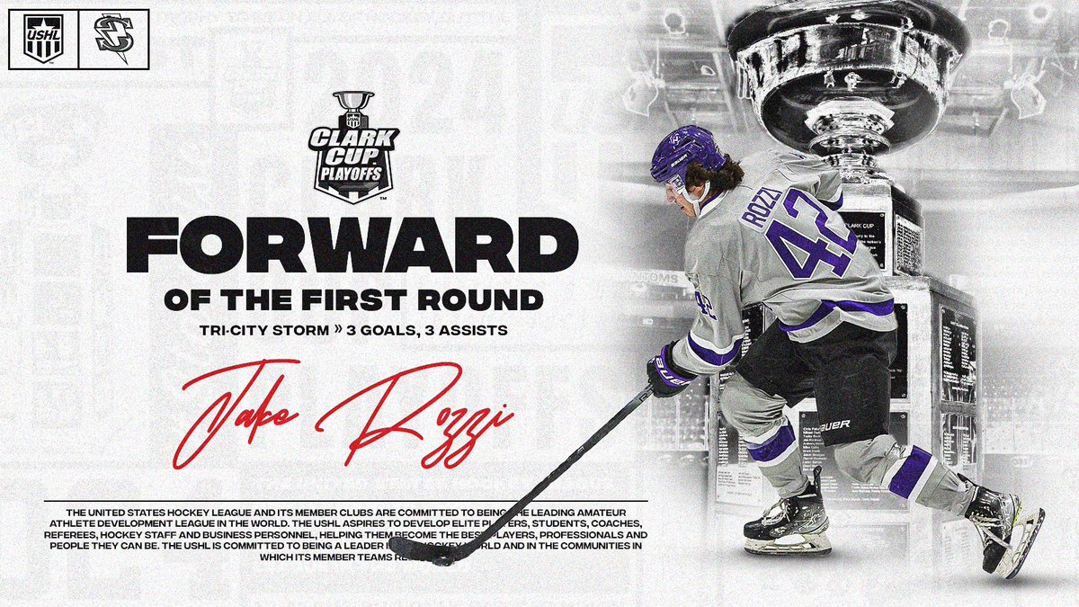 Forward: Jake Rozzi 🇨🇦 • NCAA Commitment: @OhioStateMHKY • 3 GP, 3 goals, 3 assists, 6 points, 8 shots on goal, +5 plus-minus rating #StarsRise | 🔗 shorturl.at/hpADK
