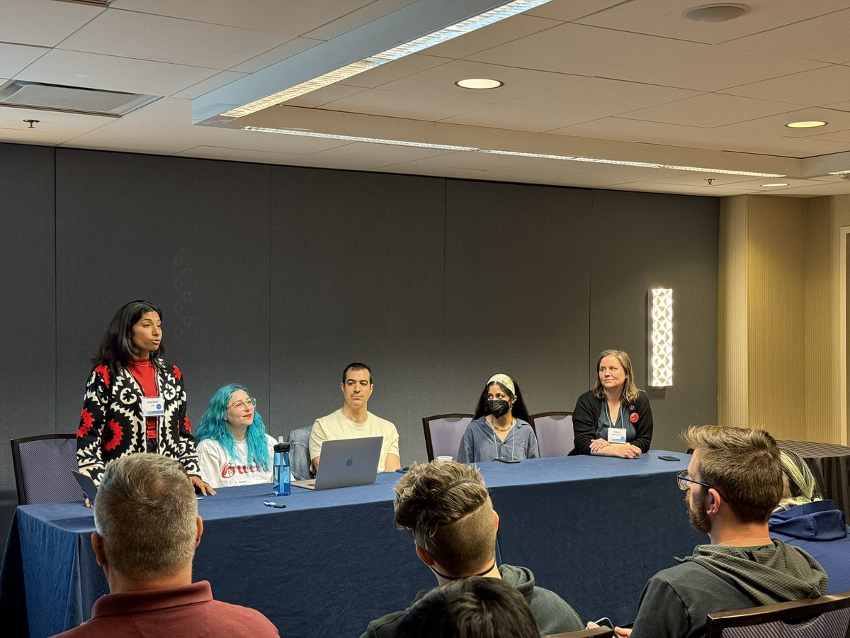 TheActionNet's tweet photo. Building Our Own Tech panel starting soon! Join us in room Malpensa to learn more about #ActionBuilder’s cooperative development process! #UnionsForAll https://t.co/b3kjy3Kdkw