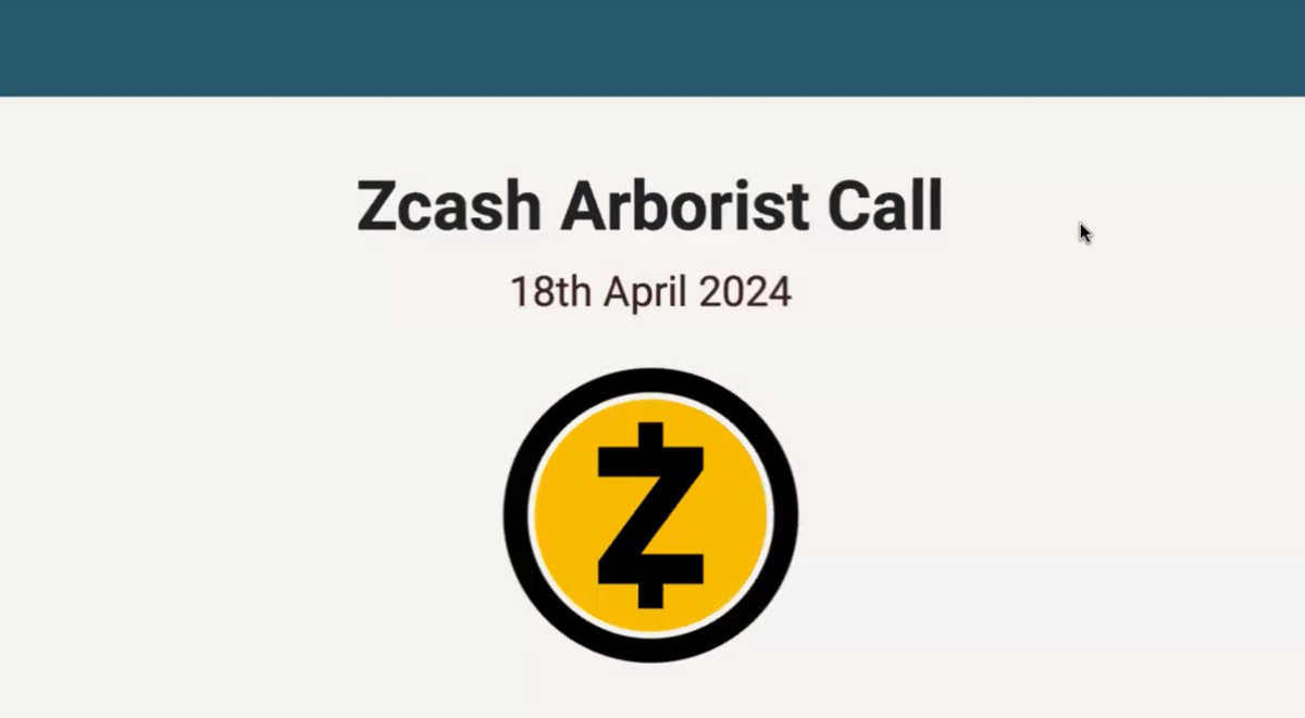 Updates from the #Zcash R&D Arborist Call!

Engineers from @ElectricCoinCo & @ZcashFoundation recently had an in-depth discussion on Zebra Node, ECC mobile SDK, FROST and NU6...

Full summary 1/20 📜