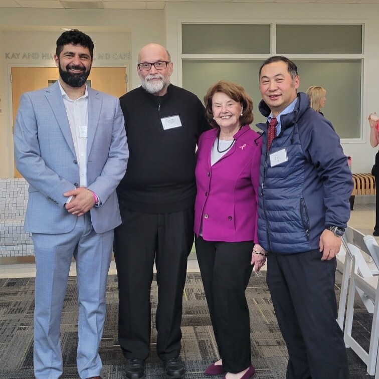 Dr. Iyad Obeid and Dr. Joseph Picone were presented with a check from the @PBCC at today's event at @templemedschool. The funding will go towards their current research, 'Rapid and Inexpensive Precision Breast Cancer Screening Using Machine Learning.' Thank you @PBCC!