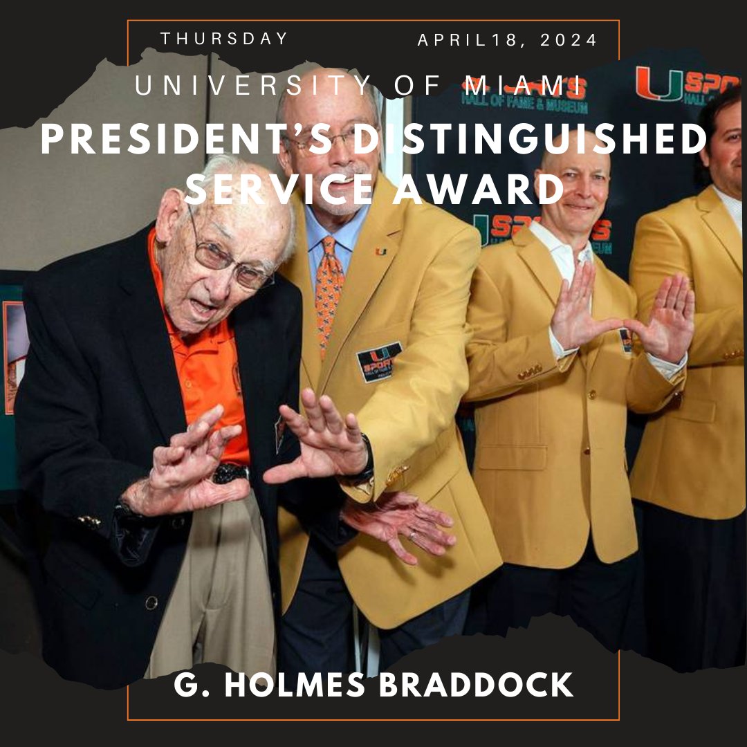 On 4/18/24, Mr. G. Holmes Braddock received the President’s Distinguished Service Award from the University of Miami Sports Hall of Fame and Museum. @SuptDotres @MDCPS @MDCPSSouth To read the full article, miamiherald.com/news/local/edu…