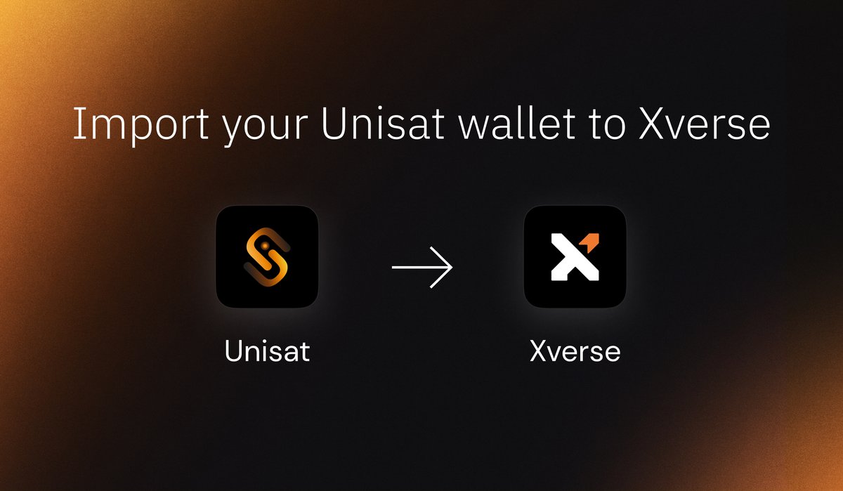 Importing your UniSat wallet to Xverse?

When importing to Xverse, you'll need to recover your BTC from the Taproot address.

1/ Here's a quick guide - read carefully! 🧵👇