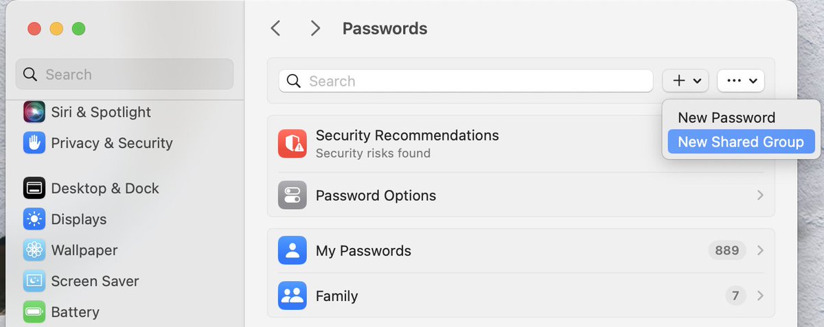 curiosity_notes's tweet image. Just found out about this hidden feature today. Did you know that you can now share passwords with people on Mac?

It works with iPhone with #iOS17, iPad with #iPadOS17, or a Mac with macOS #Sonoma.

support.apple.com/guide/mac-help…