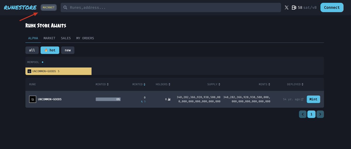 RuneStore | Mint and Trade Runes tweet media