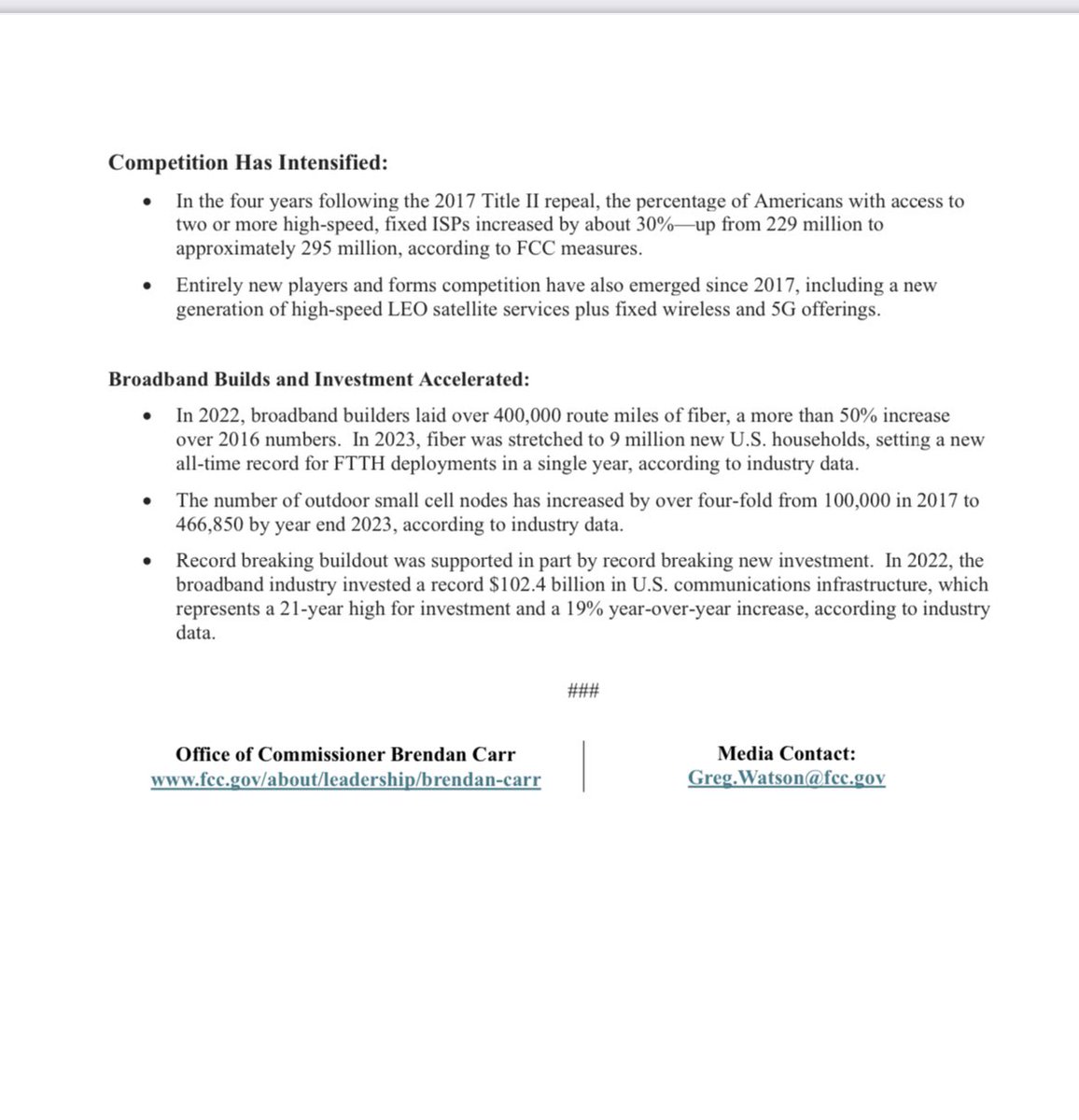 Remember when you were told the Internet would end if the government lost its “net neutrality” controls? Turns out: ➡️ Speeds increased 7X 🚀 ➡️ Real prices dropped 18% 📉 Now the Biden Admin wants those old controls back. Don’t fall for the hoax again. No to Title II.