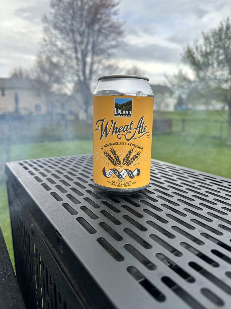 howarmat's tweet image. @UplandBrewCo wheat ale tonight while grilling some chicken and steak! Happy #FridayIndianaBeer #wheatale
