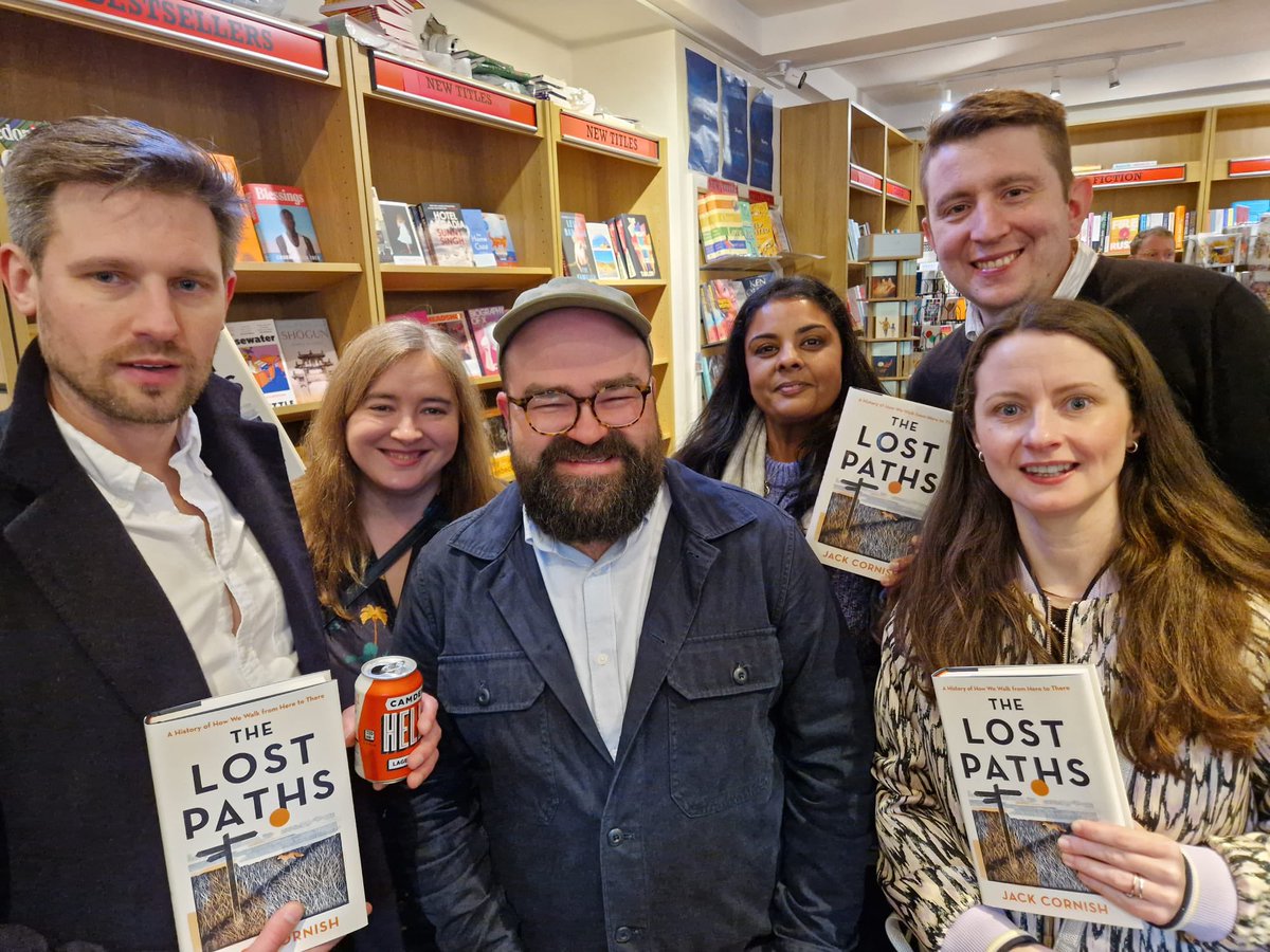 Congratulations to our super duper talented friend @jackcornish who’s written a book about his walks along forgotten routes and reclaiming Britain’s lost pathways. All copies held the right way up!! #TheLostPaths