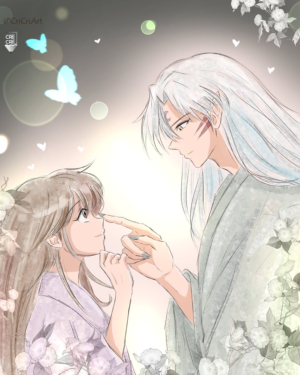 CriCriArt's tweet photo. 💓SessRinWeek 2024💓
Day 1: Promise.
"I promise to love you forever... and I touch your little nose"😊

#殺りん #殺生丸 #셋링   #Sesshomaru #SessRin #SessRinWeek2024 https://t.co/8Of2HiZwQp