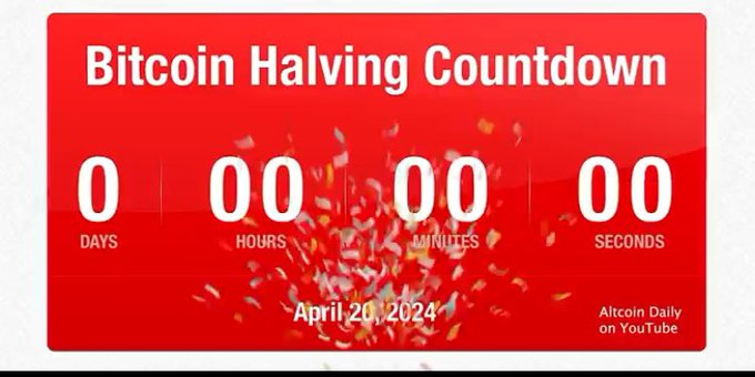 StartupC_US's tweet photo. Happy #halving  to everyone in the #crypto community. May your #airdrops and 100x opportunities multiply. https://t.co/dTjjibNDrd