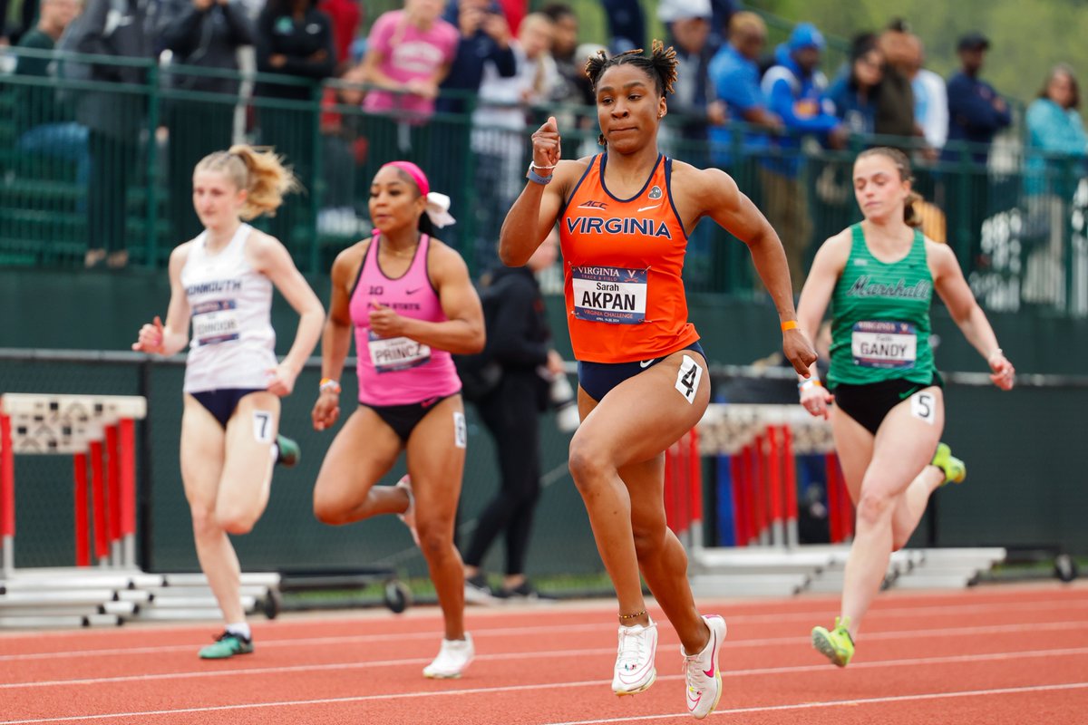 𝟏𝟎𝟎𝐦 𝐐𝐔𝐄𝐄𝐍 👑

Sarah Akpan won the women's 100m dash final crossing the line in 11.58!

#GoHoos