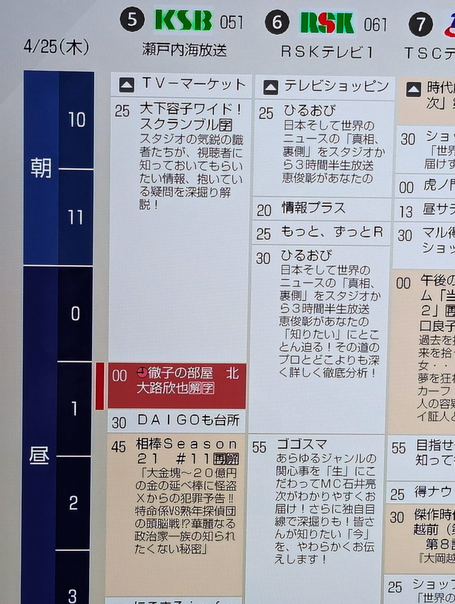 来週4/25の徹子の部屋
北大路欣也さんなんだね
ドラマや木村さんの話聞けそう☺️