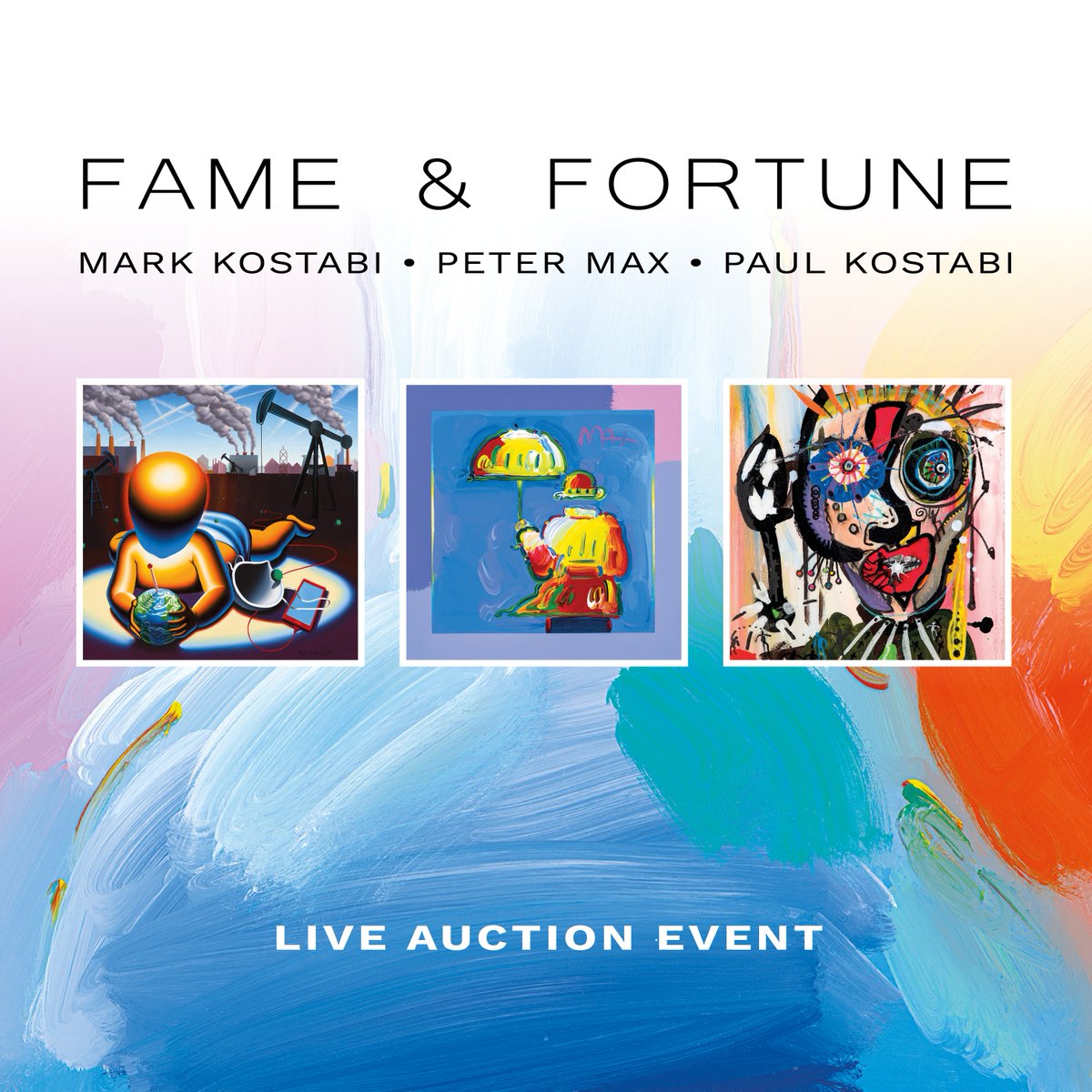 🎨 Join us at Park West Gallery SoHo for Fame & Fortune! 📅 Date: May 9th ⏰ Time: 5-8pm (Doors open at 4:30pm) 📍 Location: 411 W Broadway, NY, NY 10012 RSVP: soho@parkwestgallery.com #ParkWestGallery #FameandFortune #MarkKostabi #PaulKostabi #PeterMax