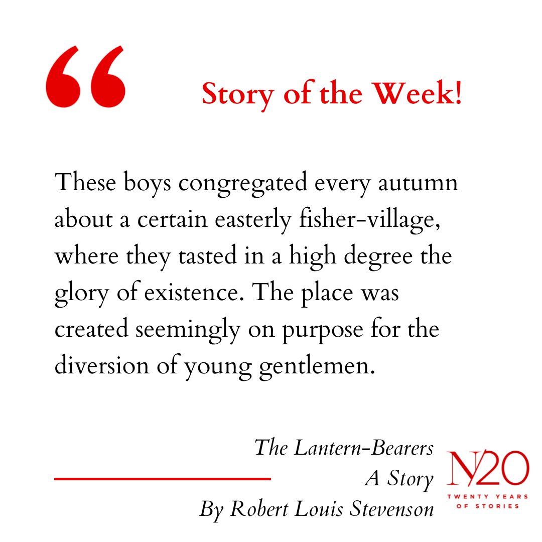 Diving into our Story of the Week: “The Lantern-Bearers” by Robert Louis Stevenson!

Click here to read: narrativemagazine.com/issues/stories…

#NarrativeMagazine #TreasureIsland #NewArabianNights #JekyllandHyde #iconicauthor