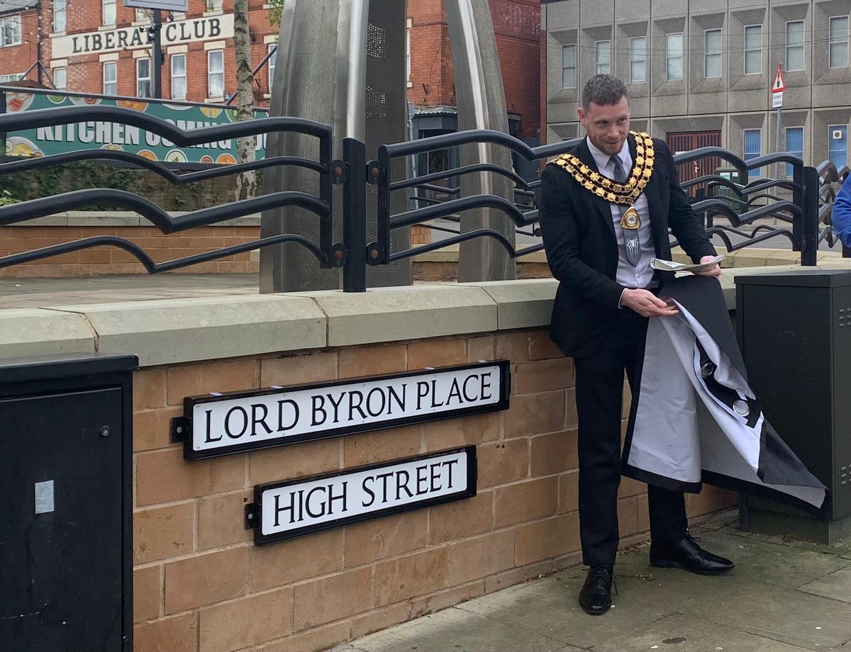 It was a pleasure to attend the unveiling of Lord Byron Place & Ada Lovelace Walk in Ashfield. Alongside @ADCAshfield & Hucknall Tourism and Regeneration Group we commemorated the anniversary of Lord Byron’s death by paying homage to him & his daughter in this special way.