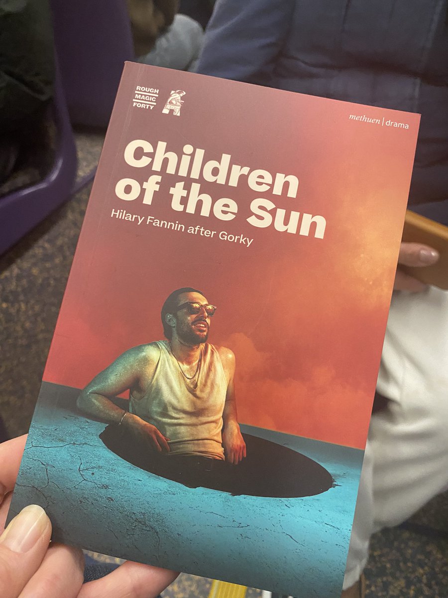 On the Luas home now with my copy of Children of the Sun by @HilaryFannin after beautiful production by @RoughMagicIRL at @AbbeyTheatre .. So proud of you Hilary!