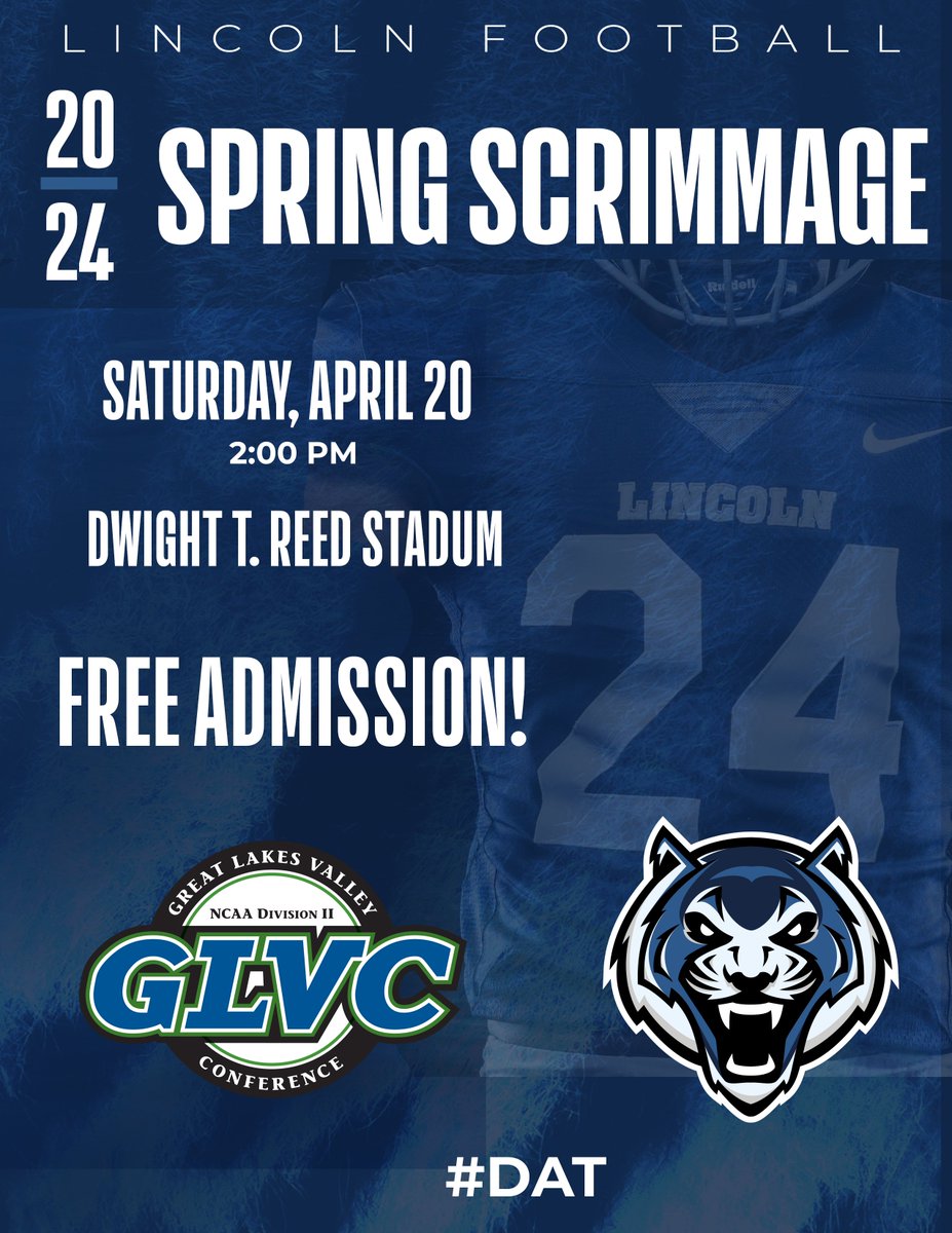 SATURDAY - Join @LUMO_FB for its spring scrimmage at 2pm! #DAT #glvcfb