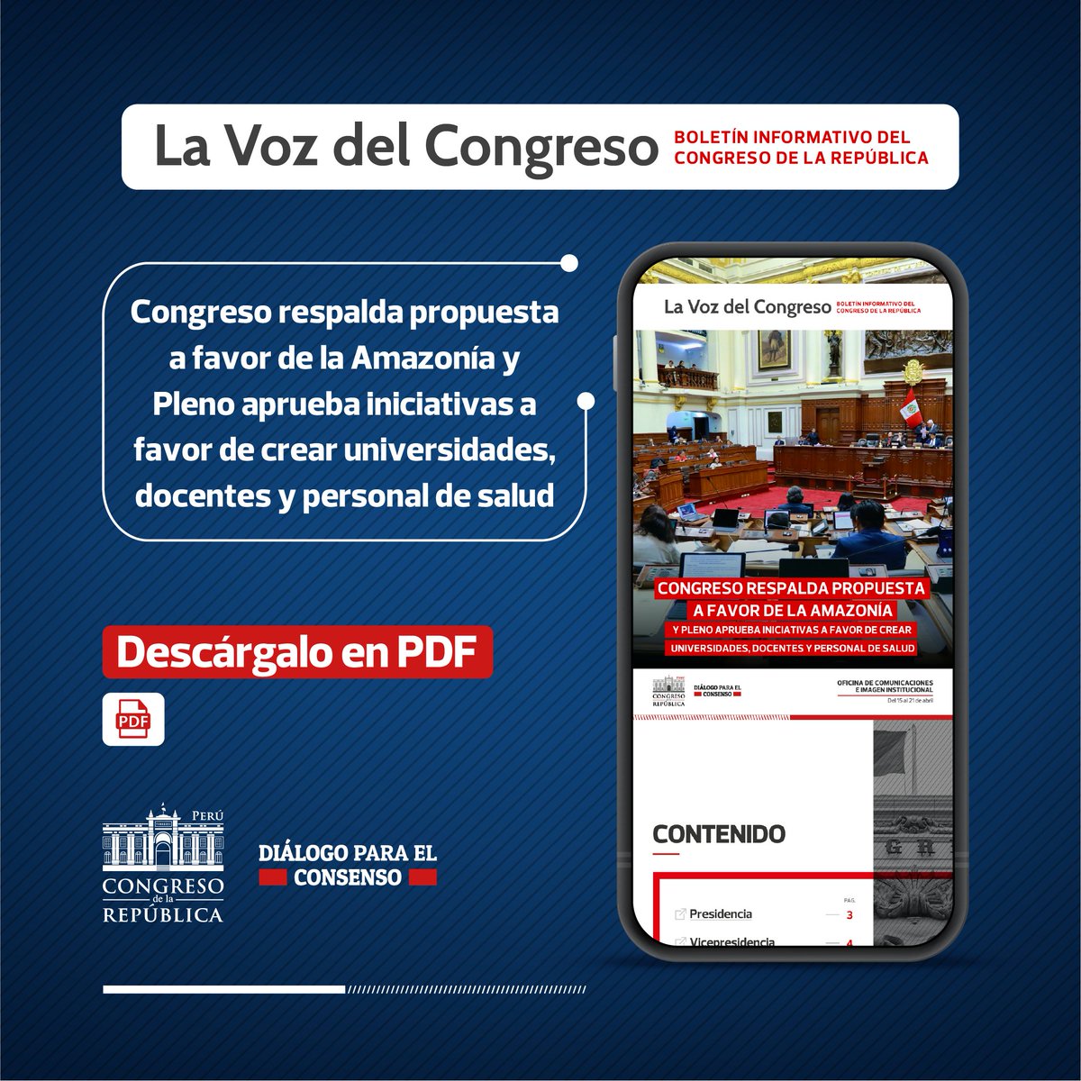 #CongresoInforma I Te contamos el trabajo que realiza el Parlamento Nacional, en nuestro boletín informativo. 🗞️ bit.ly/3xG2ixP