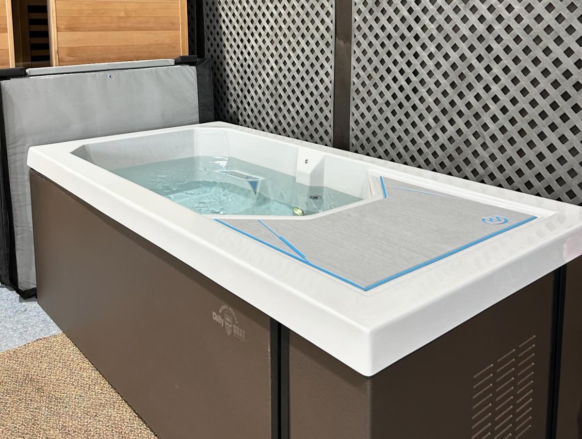 Introducing the new Chilly Goat Cold Tub &amp; Sweaty Goat Sauna's from <a href="/MasterSpas/">MasterSpas | Hot Tubs, Swim Spas & Cold Tubs</a> 

Come on down to our showroom to check them out!

☎️204.786.6957
📍700 Berry St
🌐krevco.com