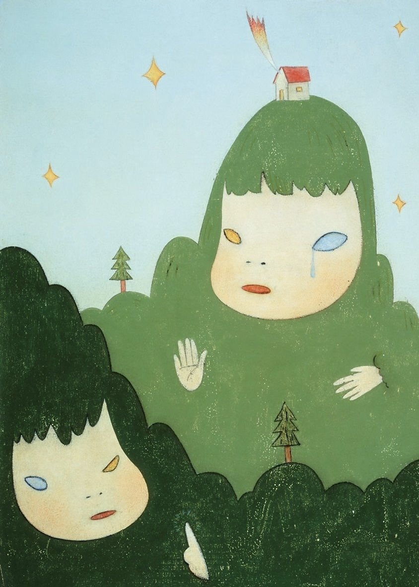 'Green Mountain' by Yoshitomo Nara (2004)