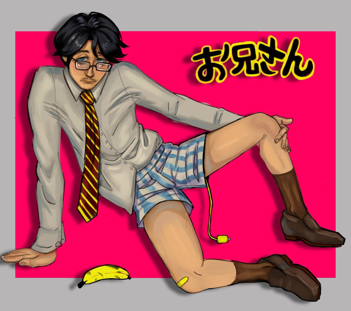 S2Creeper's tweet photo. Fiz o OC de Kaneoya Sachiko!! 👓👔 (Perdão se a escrita estiver errado, eu literalmente peguei do Google.)
.
.
#kaneoyasachiko https://t.co/8r0bC1I3XP