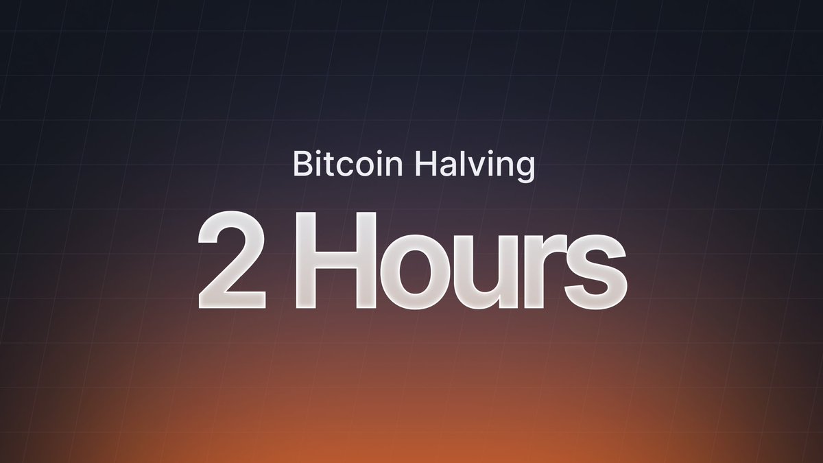 Stay tuned for the next reminder! #bitcoinhalving