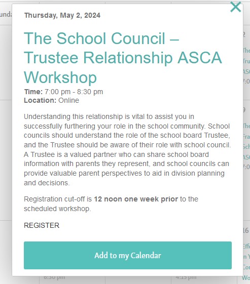 Register for this ASCA workshop by noon Thursday April 25, 2024. ASCE grant eligible. albertaschoolcouncils.ca/school-council… #schoolcouncil #parentengagement