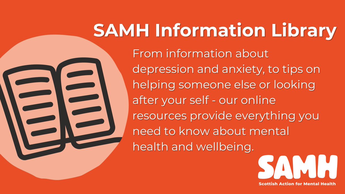 Looking for resources you add to your staff intranet, wellbeing toolkits or share with your mental health first aiders?
Visit the <a href="/SAMHtweets/">SAMH</a> information library on our website here: samh.org.uk/informationser…