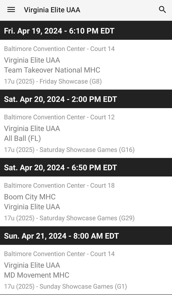 Good luck to @CamPacheco4 in Baltimore this weekend! Coaches, schedule below!! 👇🏼