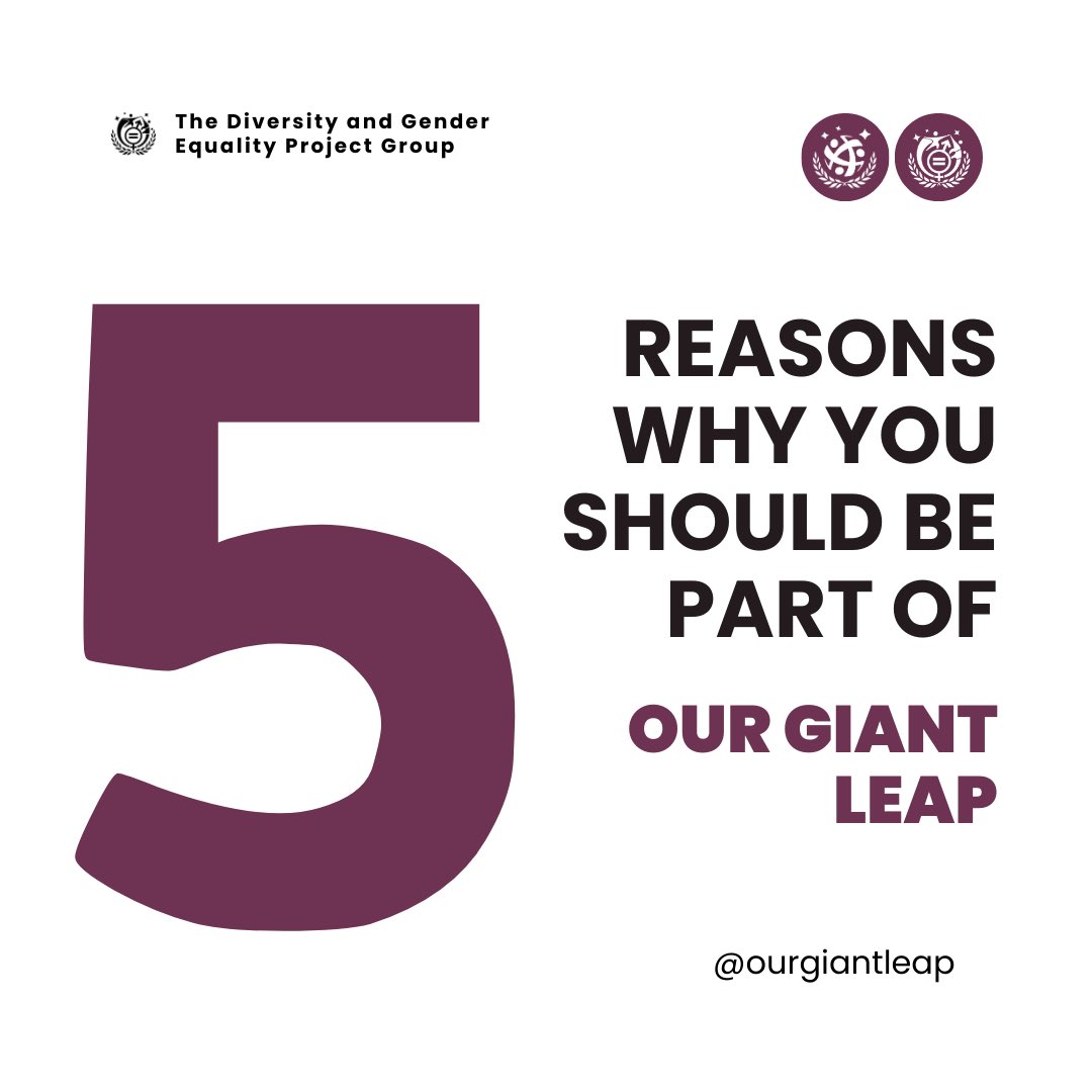 ATTENTION #Giant community 📣
Last chance to apply to join the Diversity and Gender Equality Project Group of @SGAC!

And here's 5 reasons why you should 😉

🔗 bit.ly/ogl-vacancy