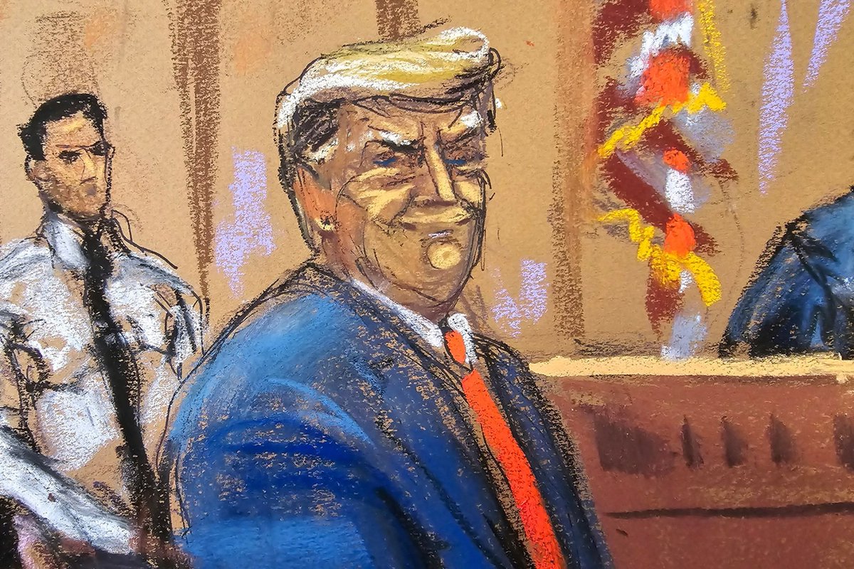 EXCLUSIVE: Donald Trump has been incredibly mad in private about how the first week of his criminal trial went, sources tell us. Targets of his rage have included Maggie Haberman, the courtroom sketch artist, and late-night hosts. More: rollingstone.com/politics/polit…