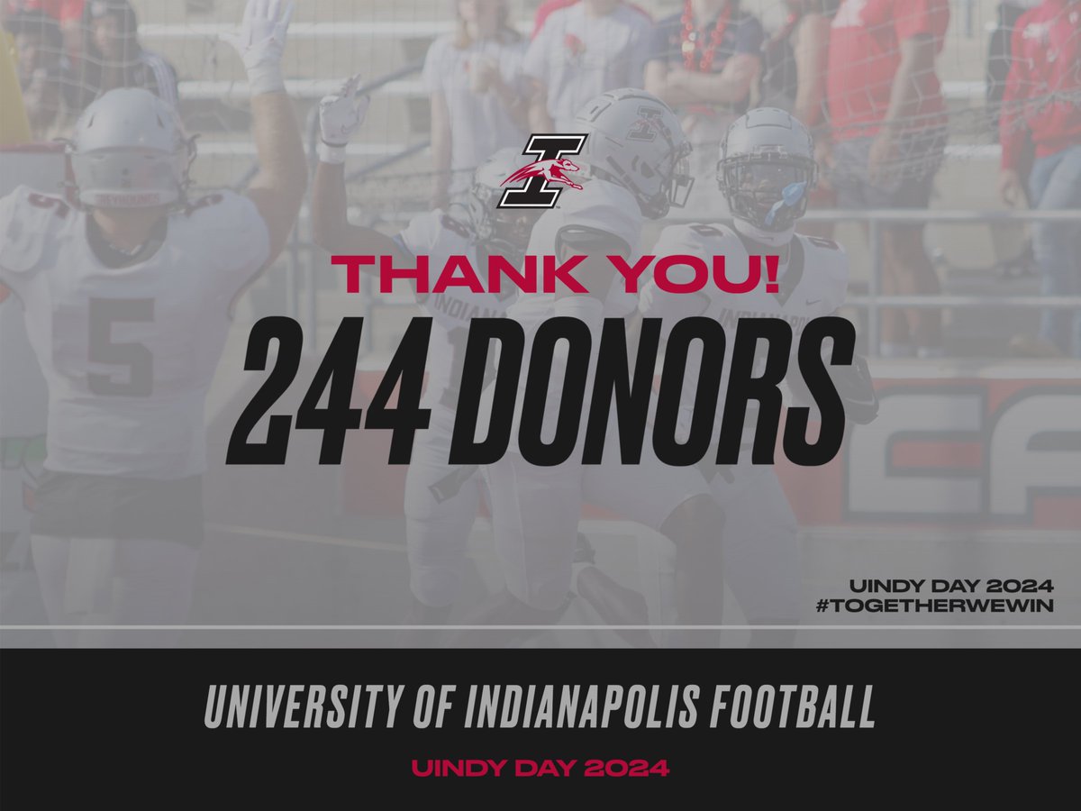 🗣️ Special shout-out to each and every donor for your generous gifts on #UIndyDay‼️ Thank you for your continued support‼️ #GratefulGreyhounds 🗣️ #GoHounds | #TogetherWeWin