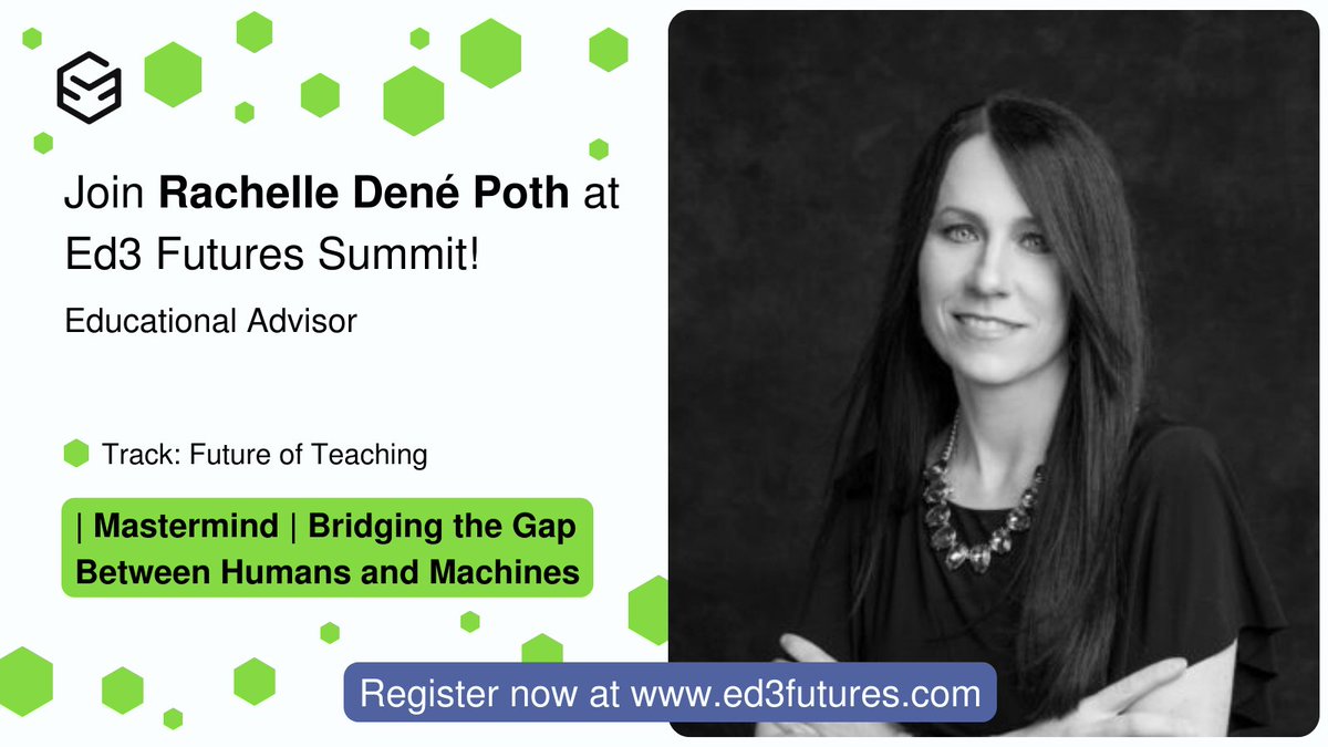 Coming up at 10:30 am ET: My session on #AI; Hope you join in & sign up for an awesome learning event! ed3futures.com #education #edtech #teaching #learning #ArtificialInteligence @Ed3DAO @VritiSaraf @EdTechPeck @EduaideAi @quizizz @briskteaching @ISTEofficial & more!
