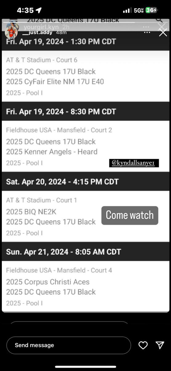 Heart Of Texas Tournament ! Come Watch Me And The DC Queens Take Over 🏀❤️ Athletic IG: Kai.Jai.White 
Main IG: kashouttt.kai