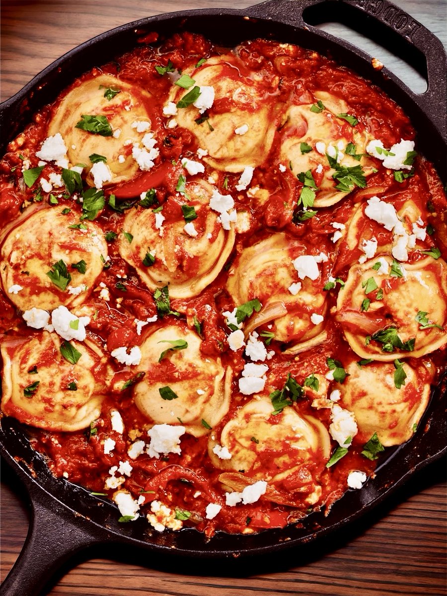 Ravioli Shakshuka #fusion #castironchronicles