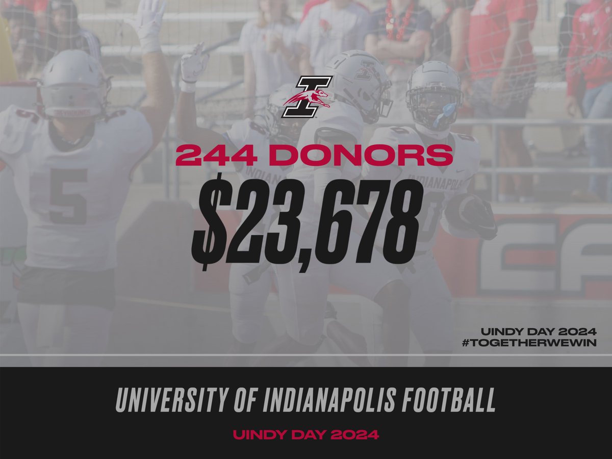 2⃣3⃣,6⃣7⃣8⃣ reasons to be thankful today‼️ #UIndyDay was a tremendous success‼️ THANK YOU‼️#GratefulGreyhounds #GoHounds | #TogetherWeWin