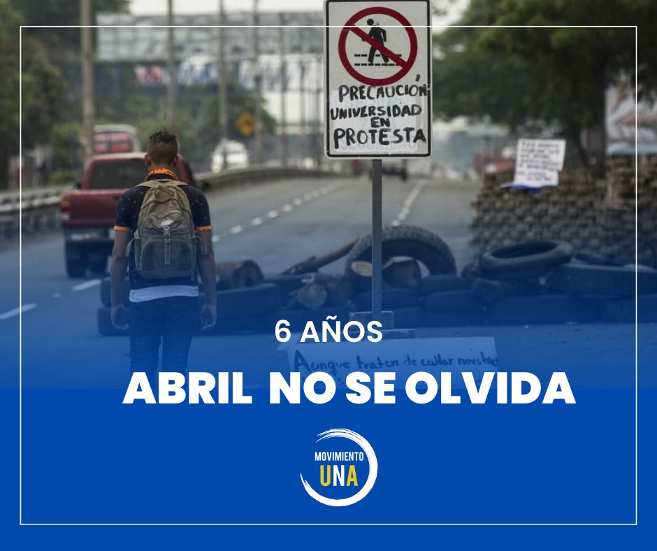 #19DeAbril 🕯️ | En Abril 2018, los estudiantes nicaragüenses se convirtieron en la voz valiente de un país que anhela libertad, justicia y democracia. #AbrilNoSeOlvida 🇳🇮