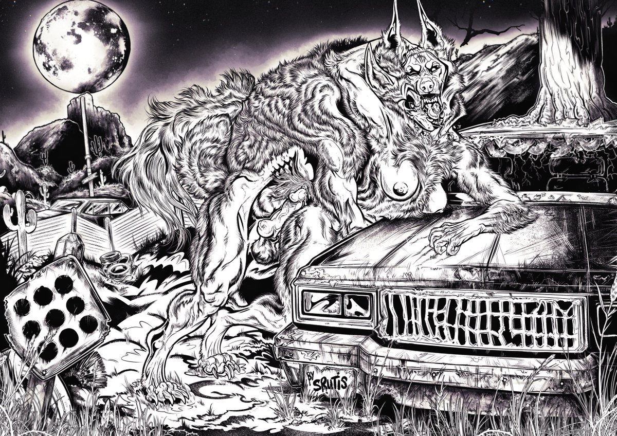 Fun werewolf commission 🐺