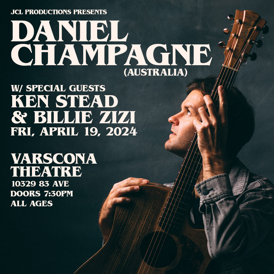 For anyone planning on coming to the show in YEG tonight, we have exactly FOUR tix left to sell! After that, @dchampagnemusic @kensteadmusic @billiezizi @VarsconaTheatre will be sold out! Get em while you can Edm! Doors 7:30, show at 8! .@JCLproductions eventbrite.com/e/daniel-champ…