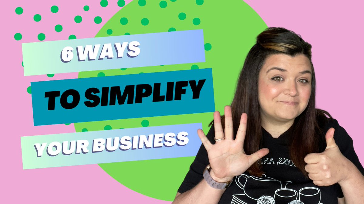 6 ways I simplified my business. If you're in burn out, can't find the creativity, or you've lost the joy you had, this one is for you! ⁠

#smallbiztips #entrepreneurlife #womenownedbusiness