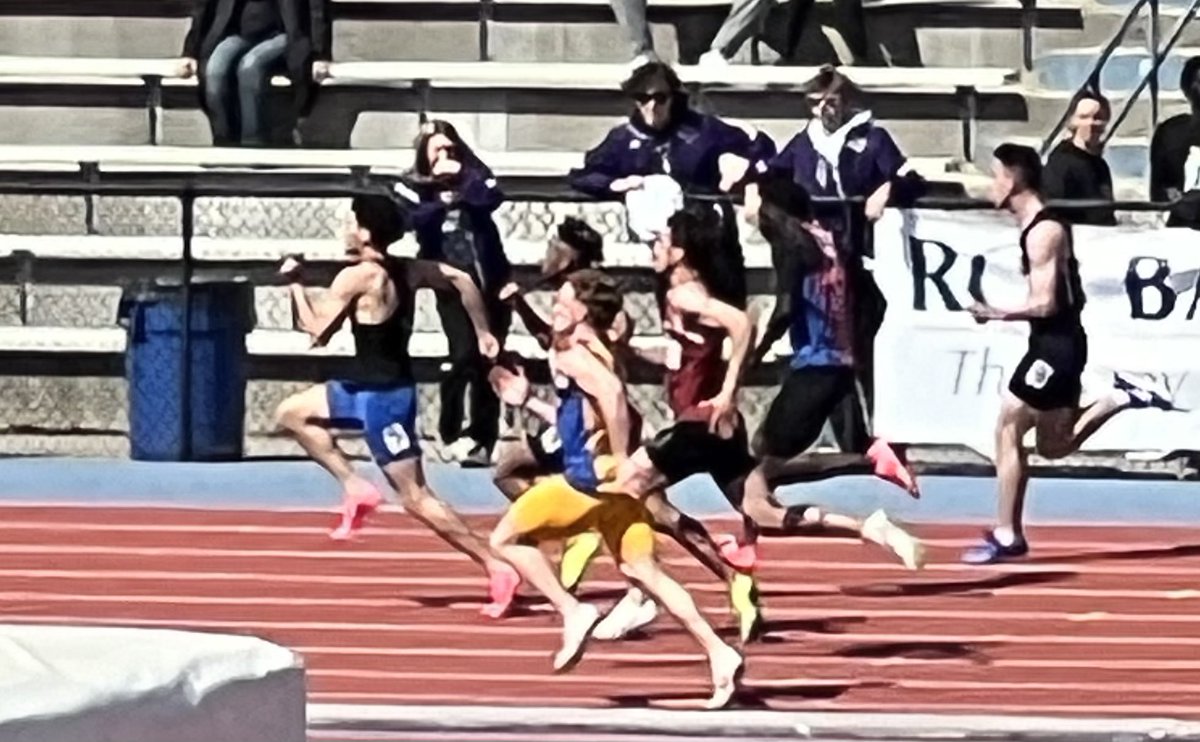 Falcons are representing at the KU Relays. - 100m Cooper Warren and 3200m Amy Gotfredson