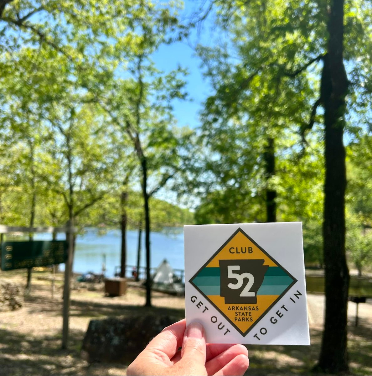 Just five stamps gets you one cool sticker! Earn this sweet Club 52 reward by visiting five #ARStateParks. 📸: @wlewey on IG arkansasstateparks.com/passport