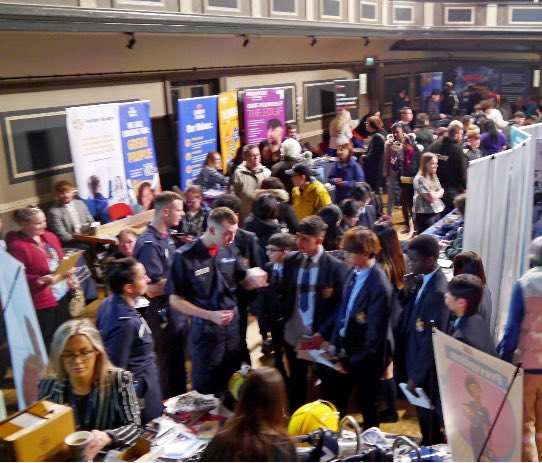 Great day at my annual jobs and apprenticeships fair a the <a href="/PyramidParrHall/">Pyramid & Parr Hall</a> in Warrington, hundreds of people came along to speak with 40 brilliant local employers about opportunities locally and around the UK.
